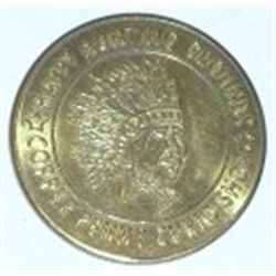 ESTES PARK COLORADO GOOD LUCK*COPPER PENNY CURIO SHOP* COIN *RARE MS HIGH GRADE*!!