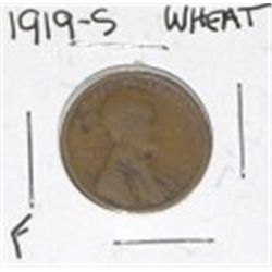 1919-S WHEAT CENT *RARE EARLY FINE GRADE*!! PENNY CAME OUT OF SAFE BOX!!