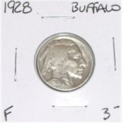 1928 BUFFALO NICKEL RED BOOK VALUE IS $3.00+ *RARE EARLY FINE GRADE*!! PENNY CAME OUT OF SAFE BOX!!