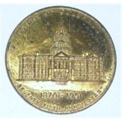 1951 STATE OF COLORADO 75TH ANNIVERSARY COIN *NICE EL JEBEL TEMPLE*!! COIN CAME OUT OF SAFE BOX!!