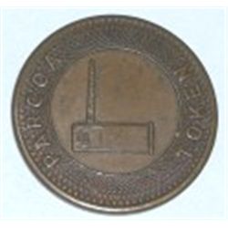 VINTAGE WOLKE & KOTLER *PARCOA* TOKEN *RARE-HARD TO FIND*!! COIN CAME OUT OF SAFE BOX!!