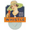 Image 1 : Whistle Soda Die Cut Cardboard Bottle Topper