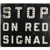 Image 1 : Jeweled Stop on Red Railroad Sign