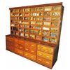 Image 1 : Oak Hardware Store Cabinet
