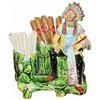 Image 1 : Majolica Smoking Station Native American Motif