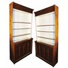 Image 1 : Pair of Pharmacy Wall Unit Cabinets