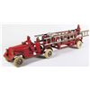 Image 1 : Arcade Cast Iron Ladder Truck Fire Toy