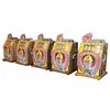 Image 1 : Set of Five Mills War Eagle Slot Machines