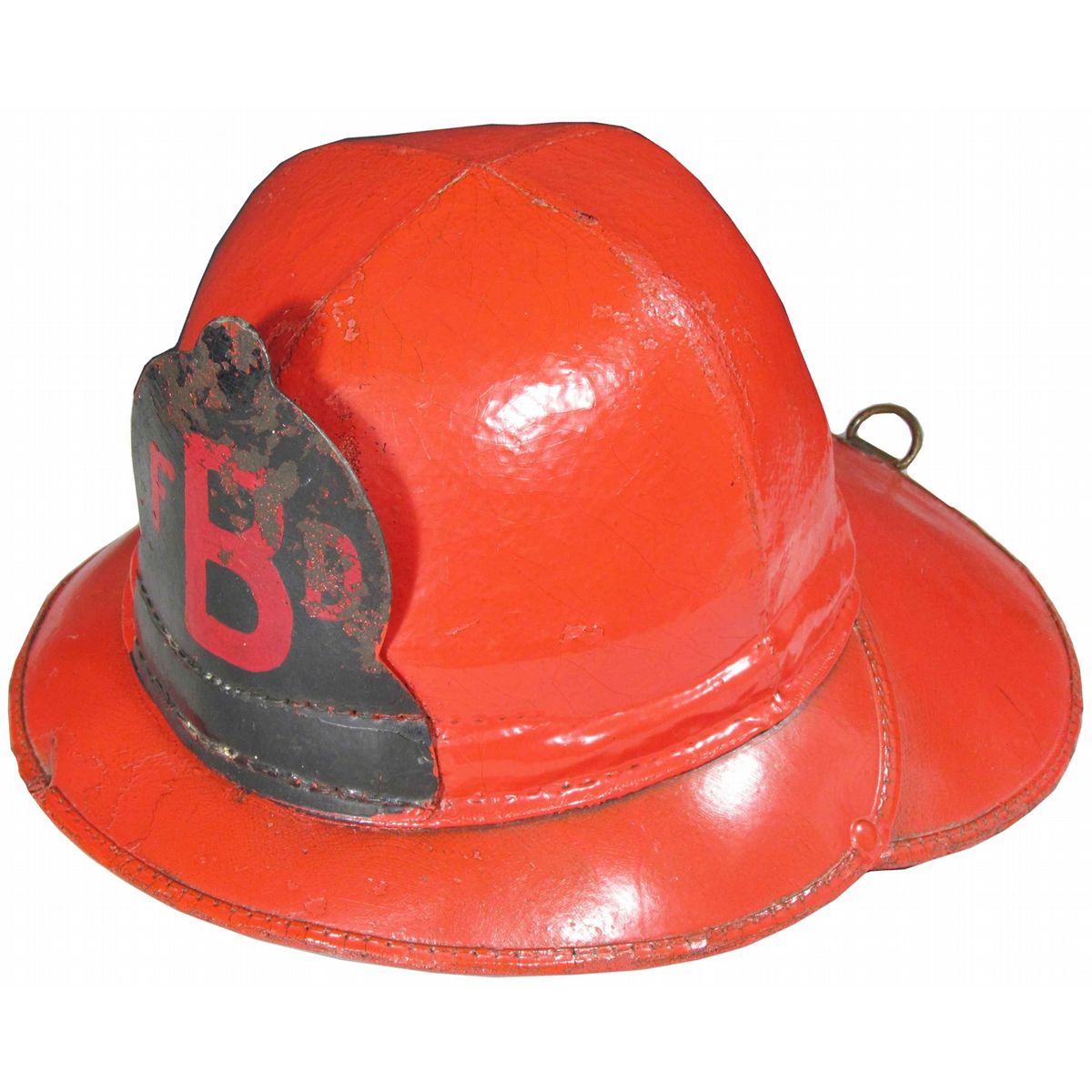 Rare E.D. Bullard Early Leather Fire Helmet