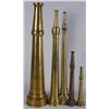 Image 1 : Collection of Five Brass Straight Tip Fire Nozzles