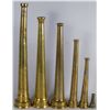 Image 1 : Collection of Six Brass Straight Tip Fire Nozzles