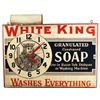 White King Soap Tin Advertising Clock