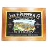Image 1 : Jas. Pepper & Co. Whiskey Reverse Glass Sign