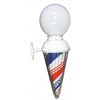 Image 1 : Ice Cream Cone Shaped Barber Pole Light
