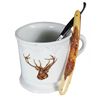 Image 1 : Elk Motif Shaving Mug and Straight Razor