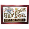 Image 1 : Gilt Edge Oil Shoe Dressing Reverse Glass Sign
