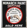 Image 1 : Monarch Paint Porcelain Flange Sign