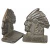 Image 1 : Cast Iron Native American Chief Bookends