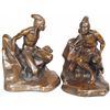 Image 1 : Pair of Native American Bronze Bookends