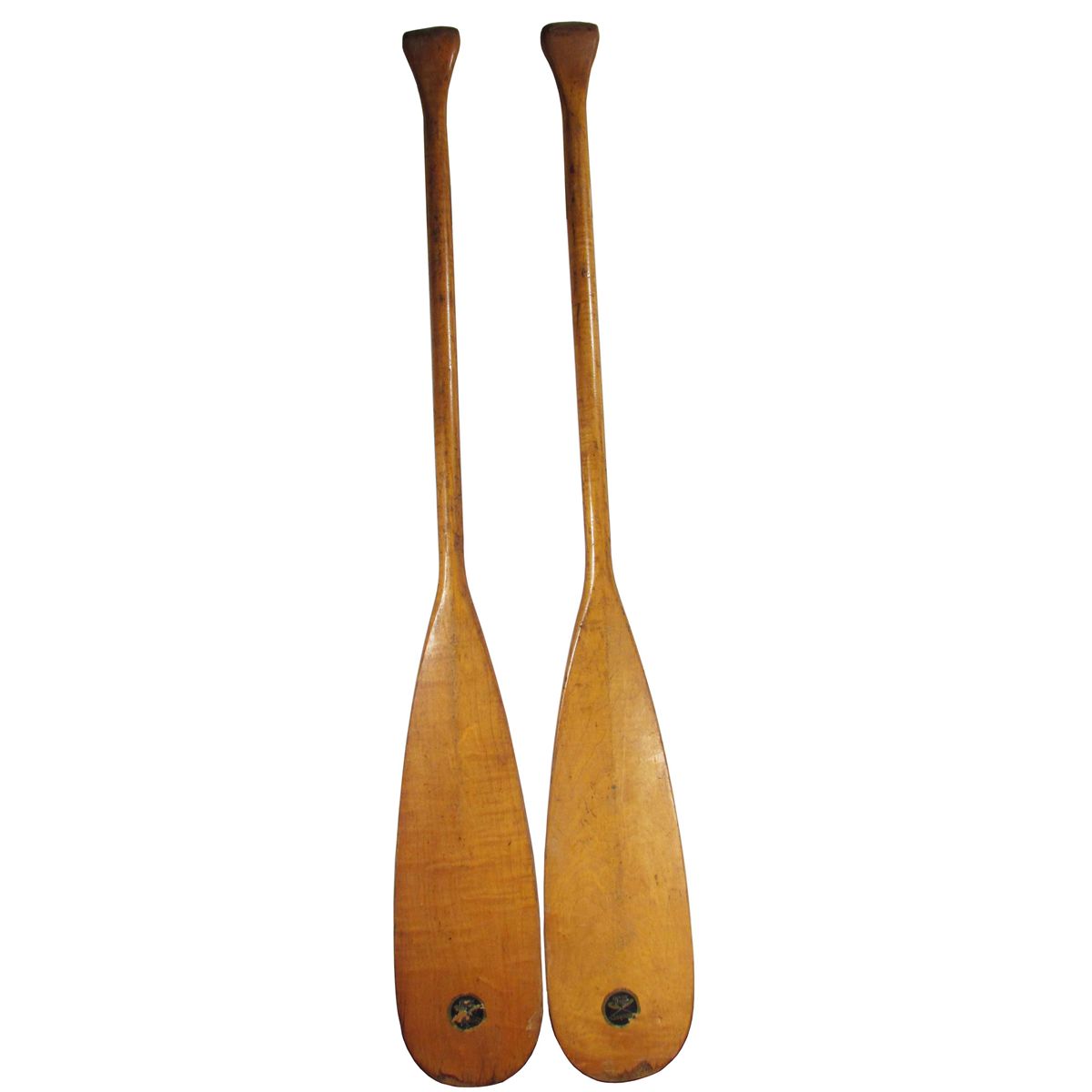 Natural Finish Wood Oar With Comfort Grip - Multi-Ply Laminated Pine Construction