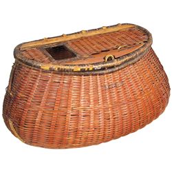 Wicker and Wood Fishing Creel