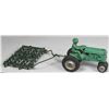 Image 1 : Arcade Toy Co. Cast Iron Tractor and Harrow