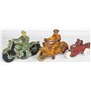 Image 1 : Three Cast Iron Toy Motorcycles