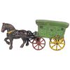 Cast Iron Horse Drawn Ice Wagon