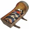 Image 1 : Primitive Doll Cradle and Bisque Doll