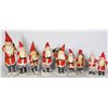 Image 1 : Group of 9 Japanese Santa Figures