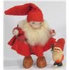 Image 1 : Two Wood Santa Figures
