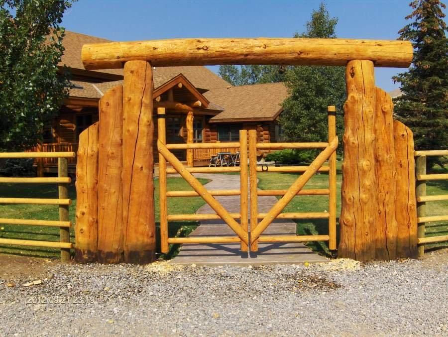 Wood Ranch Entry CUSTOM BUILT RANCH/LODGE ENTRANCE – BUILT ANYWHERE IN THE UNITED STATES ...