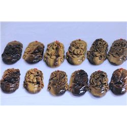 TIGEREYE CHINESE YEAR CALENDAR FIGURES