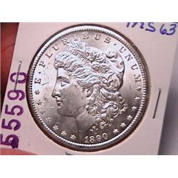 1890-CC Morgan Dollar MS63