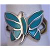 Image 1 : 23.10 CTW TURQOUISE RING .925 STERLING SILVER