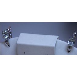22.50 CTW GREEN AMETHYST EARRING .925 STERLING SILVER