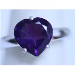 18.05 CTW AMETHYST RING .925 STERLING SILVER