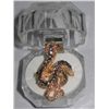 Image 1 : 15CTW GRAY PYTHON ADJUSTABLE BRASS RING