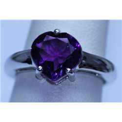 17.60 CTW AMETHYST RING .925 STERLING SILVER