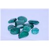 Image 1 : 229.40 CTW AFRICAN EMERALD MIX SHAPES LOOSE STONES