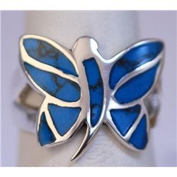 23.25 CTW TURQOUISE RING .925 STERLING SILVER