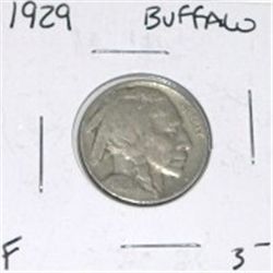 1929 BUFFALO NICKEL RED BOOK VALUE IS $3.00+ *NICE EARLY FINE GRADE COIN*!! NICKEL CAME OUT OF SAFE!