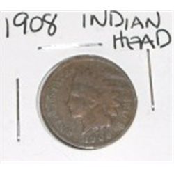 1908 INDIAN HEAD PENNY *NICE EARLY COIN*!! PENNY CAME OUT OF SAFE!!
