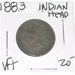 1883 INDIAN HEAD PENNY RED BOOK VALUE IS $20.00+ *RARE VERY FINE+ GRADE*!! PENNY CAME OUT OF SAFE!!