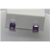 Image 1 : 13.30 CTW AMETHYST EARRING .925 STERLING SILVER