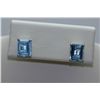 Image 1 : 13.25 CTW BLUE TOPAZ EARINGS .925 STERLING SILVER