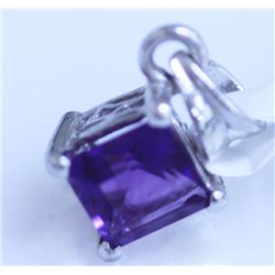 5.00 TW AMETHYST PENDANT .925 STERLING SILVER
