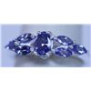 Image 1 : 11.25 CTW TANZANITE RING .925 STERLING SILVER