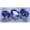 Image 1 : 12.15 CTW TANZANITE RING .925 STERLING SILVER