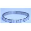 Image 1 : WHITE STAINLESS STEEL FLEXIBLE BRACELET